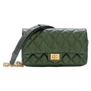 Metallic green Fanny bag Chanel